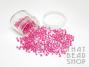 Colour Lined Clear with Fuchsia Size 6-0 Seed Beads